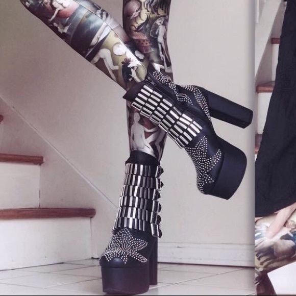 Jeffrey Campbell Hell Yes boots size 7 - Picture 7 of 8